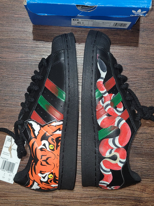Custom Adidas Superstar (Shell Toes) - Size 6.5 Men's/ 8 Women's