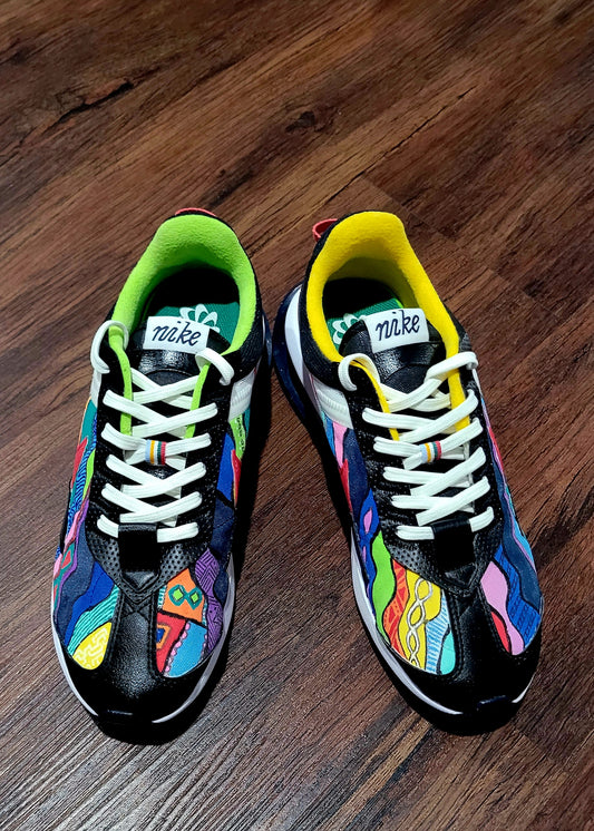 Custom Painted Nike Pre-Day - Size 8 Men's/9.5 Women's