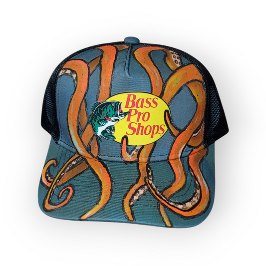 Custom Painted Tentacles BPS Trucker Cap - Youth Size