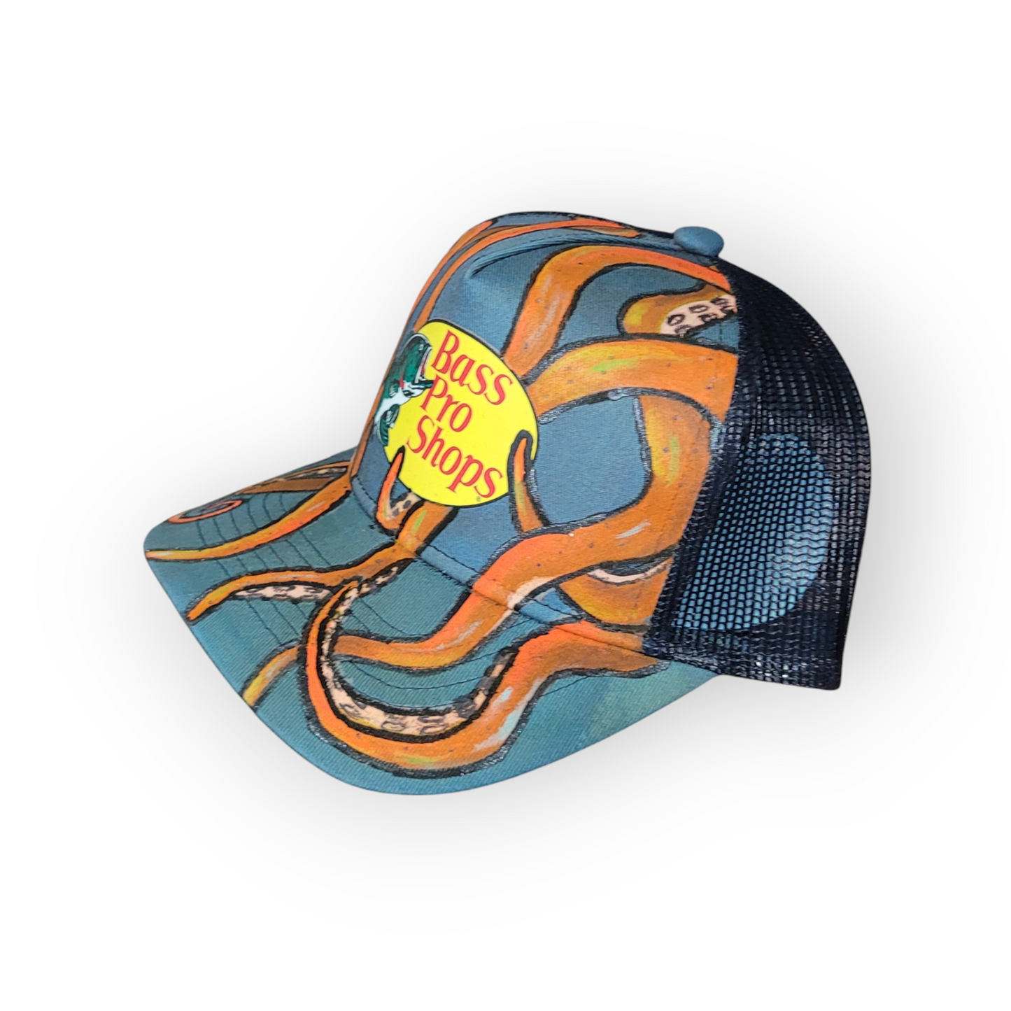 Custom Painted Tentacles BPS Trucker Cap - Youth Size